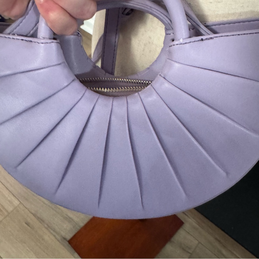 💜 Melie Bianco “Karlie” Lilac Vegan Crossbody Bag (NWT) - Picture 5 of 9